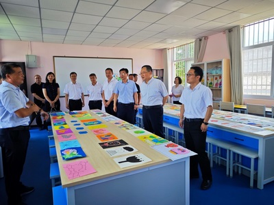 刘岭赴丹凤县调研学校帮扶工作
